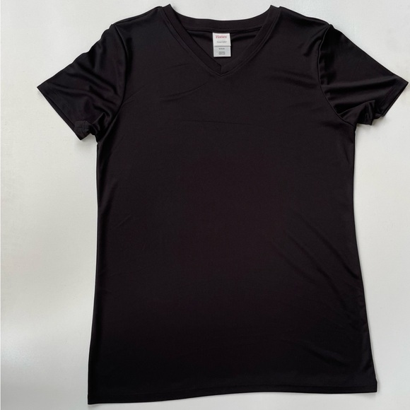 Hanes Women Cool Dry Performance S/S Athletic Sports Tee Black Medium - Picture 9 of 9